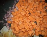 Une image de l'étape 1 de Risotto de coquillettes à la patate douce.