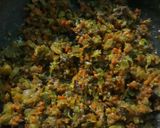 A picture of step 1 of Momo with keema filling.