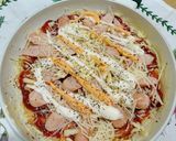Gambar langkah 5 resipi 👩‍🍳Pan-Toasted Bread Pizza.