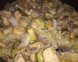 Zöldséges-kapros csirkemell recept fázis 3 fotója
