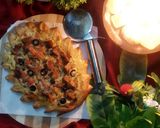 A picture of step 7 of Leaf shape pizza 🇮🇹.