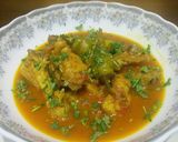 A picture of step 6 of Chicken alo.