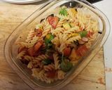 A picture of step 3 of Vegetable pasta bake.