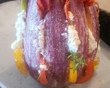Une image de l'étape 3 de Aubergine farcie en Éventail.