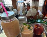 A picture of step 3 of Peach Smoothie (Sinh tố Đào).