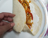 Φωτογραφία βήματος 5 της συνταγής Fajitas με κοτόπουλο, γιαούρτι και τυρί