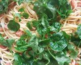 Gambar langkah 6 resipi Spagetti Bayam Brazil.