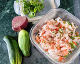 A picture of step 1 of Curd Veggie Salad.