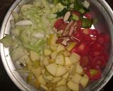 A picture of step 4 of Mayo pasta salad.