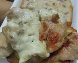Foto del paso 8 de la receta: Sándwich🥯de pollo🍗hawaiano🍍🧀🥐