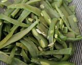Foto del paso 2 de la receta: Ensalada de judías verdes con anchoas y vinagreta de granada