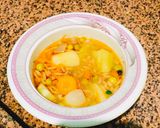 صورة لخطوة 2 من وصفة شوربه خضار بلسان العصفور 🌶😋