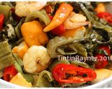 Foto langkah ke 5 dari resep Tumis Sawi Asin Udang Kilatt.