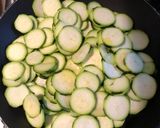 Une image de l'étape 1 de Terrine courgettes feta et menthe.