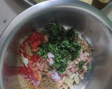 A picture of step 2 of Stuffed Brinjal Potato Sabji 🍆🥔.
