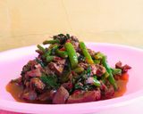 Foto langkah ke 9 dari resep Tumis buncis ati ampela daun kemangi.