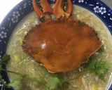 A picture of step 3 of Chicken, Crab, and Mushroom Soup.