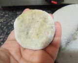 A picture of step 3 of Aloo palak ki kachori.