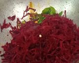 A picture of step 1 of Beetroot Poriyal.