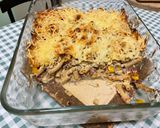 Une image de l'étape 20 de Gratin de macaronis au jambon cru, poivron jaune et emmental.