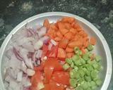A picture of step 3 of Vegetable pasta.