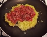 Foto del paso 5 de la receta: Relleno para verduras con carne picada. Berenjenas