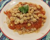 Foto del paso 5 de la receta: Arroz con salsa y garbanzos (vegano)🍛🌿