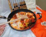 A picture of step 12 of Eggs in tomato and beef#familyfriendly.