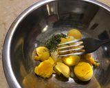A picture of step 2 of Tarragon Deviled Eggs.
