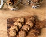 Foto langkah ke 7 dari resep Kue Kering Okara (ampas kedelai) versi Vegan dan non-vegan.