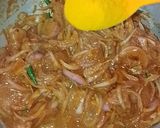 A picture of step 5 of Gongura Chicken.