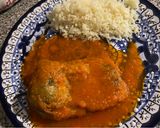 A picture of step 4 of Cheese-Stuffed Chiles Rellenos in Tomato Broth.