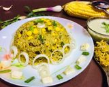 A picture of step 6 of Sweet corn and Spinach pulao.