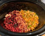 A picture of step 4 of Vegetarian mixed bean slow cooker chilli.