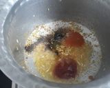 A picture of step 2 of Manchow soup.