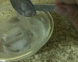 A picture of step 8 of Kuzu Mochi (Japanese traditional sweets).