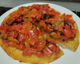 Foto del paso 7 de la receta: Falsa "pizza" de pimiento y tomate caramelizados🍅🌶️🍕
