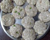 A picture of step 3 of Sago vada.