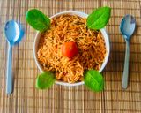 A picture of step 5 of Creamy Tomato 🍅 Spinach🍃 Italian Rice Bowl 🍚 Comfort Meal with Real Joy❣️.