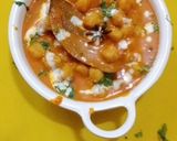 A picture of step 6 of Chole masala (no onion, no garlic).