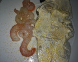 Foto del paso 3 de la receta: Bacalao con gambas y mayonesa gratinado
