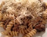 A picture of step 4 of Creamy Mushrooms with Pasta.