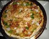 A picture of step 5 of Pizza without yeast without cheese without oven.