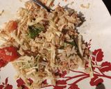A picture of step 3 of Stir rice with egg sauce.