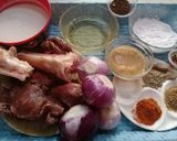 A picture of step 1 of Beef Nihari with Naan.