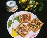 A picture of step 6 of Vegetable Cheese Toast.