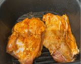 A picture of step 3 of Spicy Chicken Thighs "Air Fry" - Wowwwwweeeee.