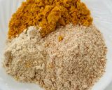 A picture of step 2 of Bharela Shak Masala.