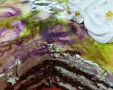 A picture of step 10 of Marble Glaze Cake.