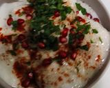 A picture of step 7 of Dahi bhalla.